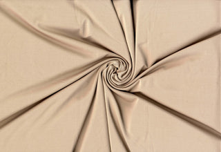 Versa Jersey fabric, 82% polyester, 18% spandex, 4-way stretch, 250 GSM, ideal for activewear and apparel. TAUPE