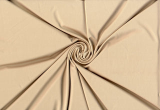 Versa Jersey fabric, 82% polyester, 18% spandex, 4-way stretch, 250 GSM, ideal for activewear and apparel. OATMEAL