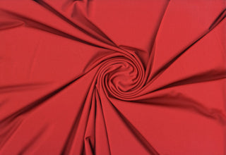 Versa Jersey fabric, 82% polyester, 18% spandex, 4-way stretch, 250 GSM, ideal for activewear and apparel. RED