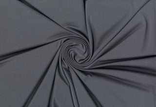 Versa Jersey fabric, 82% polyester, 18% spandex, 4-way stretch, 250 GSM, ideal for activewear and apparel. CHARCOAL