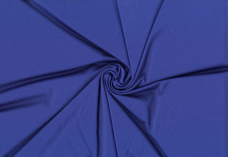 Versa Jersey fabric, 82% polyester, 18% spandex, 4-way stretch, 250 GSM, ideal for activewear and apparel. ROYAL