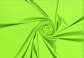 Versa Jersey fabric, 82% polyester, 18% spandex, 4-way stretch, 250 GSM, ideal for activewear and apparel. NEON LIME