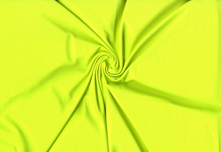 Versa Jersey fabric, 82% polyester, 18% spandex, 4-way stretch, 250 GSM, ideal for activewear and apparel. NEON YELLOW