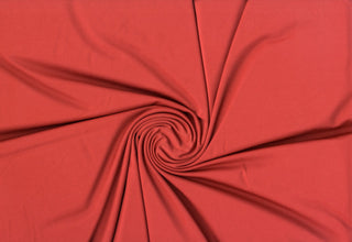 Versa Jersey fabric, 82% polyester, 18% spandex, 4-way stretch, 250 GSM, ideal for activewear and apparel. MARSALA
