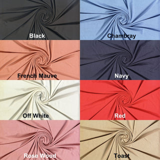 Verdure™ Rayon French Terry fabric, soft modal-like feel, stretchy and breathable for apparel or crafts.