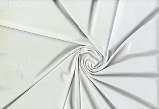 ITY jersey spandex stretch knit fabric with fluid drape and 4 way stretch for apparel sewing WHITE (OPTICAL)