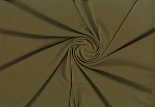 ITY jersey spandex stretch knit fabric with fluid drape and 4 way stretch for apparel sewing OLIVE