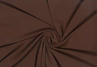 ITY jersey spandex stretch knit fabric with fluid drape and 4 way stretch for apparel sewing CHOCOLATE
