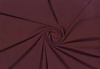 ITY jersey spandex stretch knit fabric with fluid drape and 4 way stretch for apparel sewing BURGUNDY