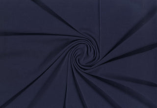 ITY jersey spandex stretch knit fabric with fluid drape and 4 way stretch for apparel sewing NAVY