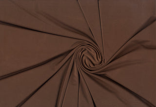 Venezia jersey spandex stretch Shiny knit fabric with 4 way stretch for apparel and dressmaking BROWN