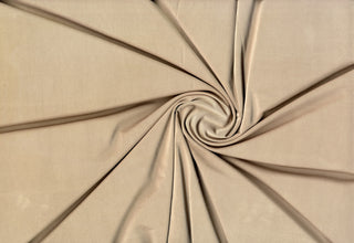 Venezia jersey spandex stretch Shiny knit fabric with 4 way stretch for apparel and dressmaking TAUPE