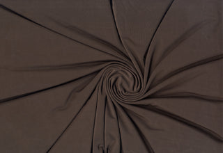 Venezia jersey spandex stretch Shiny knit fabric with 4 way stretch for apparel and dressmaking CHOCOLATE