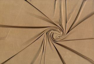 Venezia jersey spandex stretch Shiny knit fabric with 4 way stretch for apparel and dressmaking MOCHA
