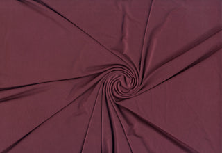Venezia jersey spandex stretch Shiny knit fabric with 4 way stretch for apparel and dressmaking BURGUNDY
