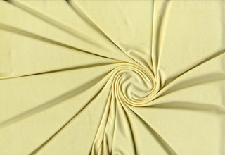 Venezia jersey spandex stretch Shiny knit fabric with 4 way stretch for apparel and dressmaking BUTTER YELLOW