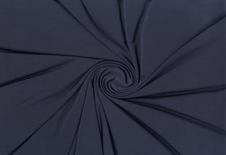 Venezia jersey spandex stretch Shiny knit fabric with 4 way stretch for apparel and dressmaking NAVY MIST