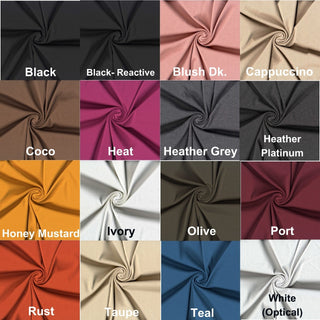 Ponte double knit 280 GSM with soft texture and 4-way stretch for structure and comfort