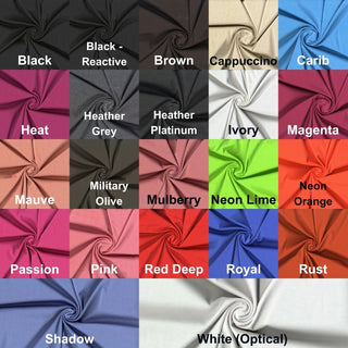 Ponte double knit 230 GSM with soft texture and 4-way stretch for structure and comfort