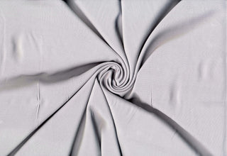Soft lightweight 100% rayon challis fabric, perfect for breezy tops, dresses, crafts, and home décor. SILVER