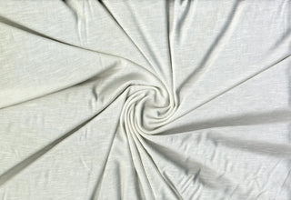 Soft stretch slub jersey knit in 100% polyester, ideal for DIY apparel, crafts, and sublimation. WHITE (OPTICAL)