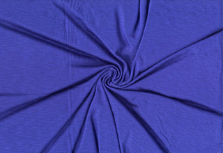 Soft stretch slub jersey knit in 100% polyester, ideal for DIY apparel, crafts, and sublimation. ROYAL