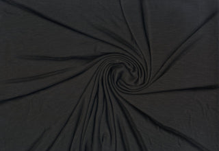 Soft lightweight 100% rayon challis fabric, perfect for breezy tops, dresses, crafts, and home décor. BLACK