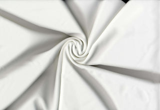 Ottoman Dynasty stretch knit with Ponte finish and rib texture, ideal for dresses, crafts, and evening wear. WHITE (OPTICAL)