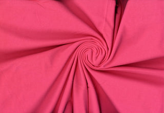 Fine cotton spandex jersey, 190 GSM weight, with flexible 4-way stretch for breathable comfort. FUCHSIA