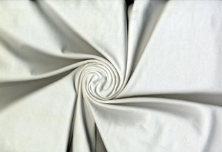 Fine cotton spandex jersey, 190 GSM weight, with flexible 4-way stretch for breathable comfort.