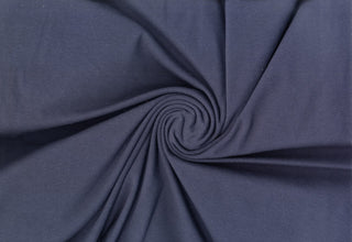 Fine cotton spandex jersey, 190 GSM weight, with flexible 4-way stretch for breathable comfort. NAVY