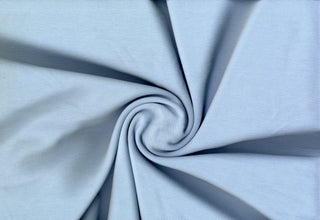 Rib Ponte Ottoman Osman Fabric with 4-way stretch and ribbed texture, ideal for apparel and DIY. BLUE