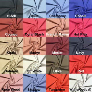 Rib Ponte Ottoman Osman Fabric with 4-way stretch and ribbed texture, ideal for apparel and DIY.