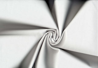 Smooth double knit with fine texture and 4-way stretch for structured, flexible garments 320 GSM WHITE (OPTICAL)