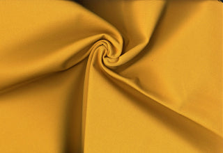Smooth double knit with fine texture and 4-way stretch for structured, flexible garments 320 GSM HONEY MUSTARD