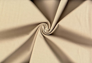 Smooth double knit with fine texture and 4-way stretch for structured, flexible garments 320 GSM TAN