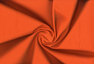 Smooth double knit with fine texture and 4-way stretch for structured, flexible garments 320 GSM ORANGE