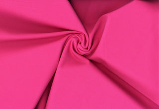 Smooth double knit with fine texture and 4-way stretch for structured, flexible garments 320 GSM HOT PINK
