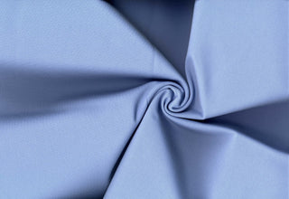 Smooth double knit with fine texture and 4-way stretch for structured, flexible garments 320 GSM CHAMBRAY