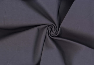 Smooth double knit with fine texture and 4-way stretch for structured, flexible garments 320 GSM CHARCOAL