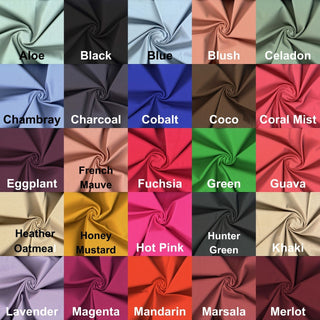 Smooth double knit with fine texture and 4-way stretch for structured, flexible garments 320 GSM