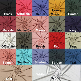 Crepe Knit Rayon Viscose Span with 4-way stretch, perfect for flowy fashion, tops, and DIY crafts.