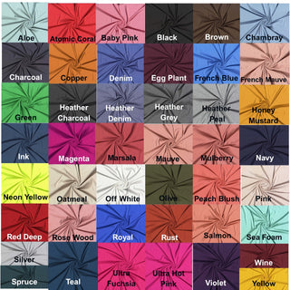 Ultra-soft DTY brushed knit with 4-way stretch—perfect for apparel, activewear, and cozy DIY projects.