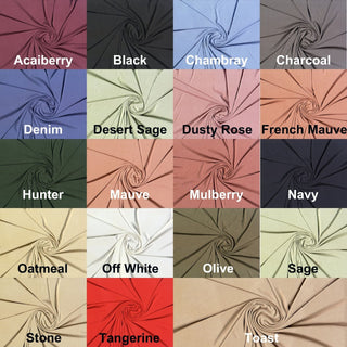 Modal Jersey stretch brushed knit with suede feel, great for DIY clothing, blouses, and soft accessories 170 GSM