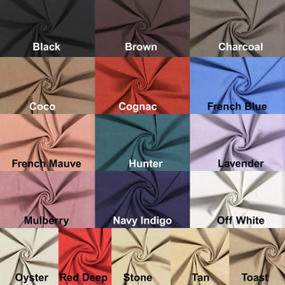 Suave brushed faux cupro knit with modal stretch, suede feel, and Ponte structure for chic sewing projects.