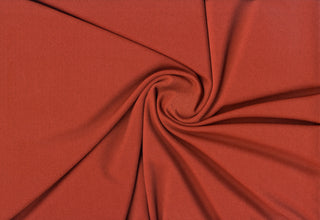 Vibe Scuba Crepe Knit – Four-way stretch fabric with bounce and drape, ideal for fashion and DIY. COGNAC