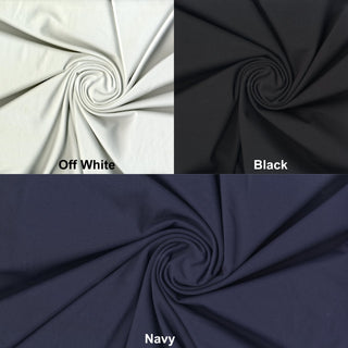 Nylon spandex performance knit with moisture-wicking properties and excellent shape retention for activewear projects