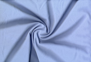 Crepe Techno Knit - Stretchy scuba crepe fabric ideal for dresses, pants, bridal, and décor. BABY BLUE