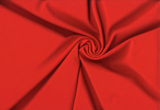 Crepe Techno Knit - Stretchy scuba crepe fabric ideal for dresses, pants, bridal, and décor. TANGERINE