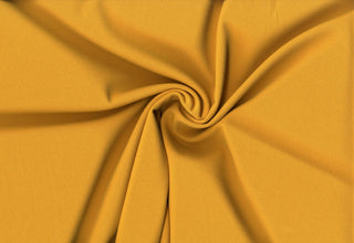 Crepe Techno Knit - Stretchy scuba crepe fabric ideal for dresses, pants, bridal, and décor. HONEY MUSTARD